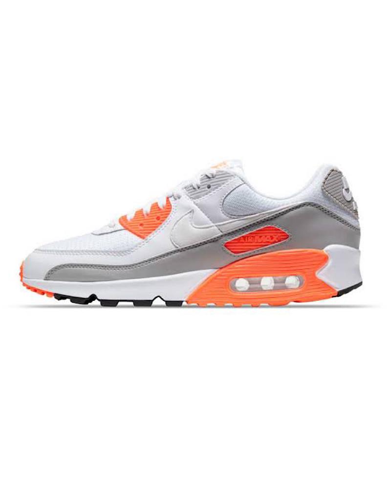 TENIS NIKE AIR MAX 90 BLANCO CON NARANJA (CT4352-103)