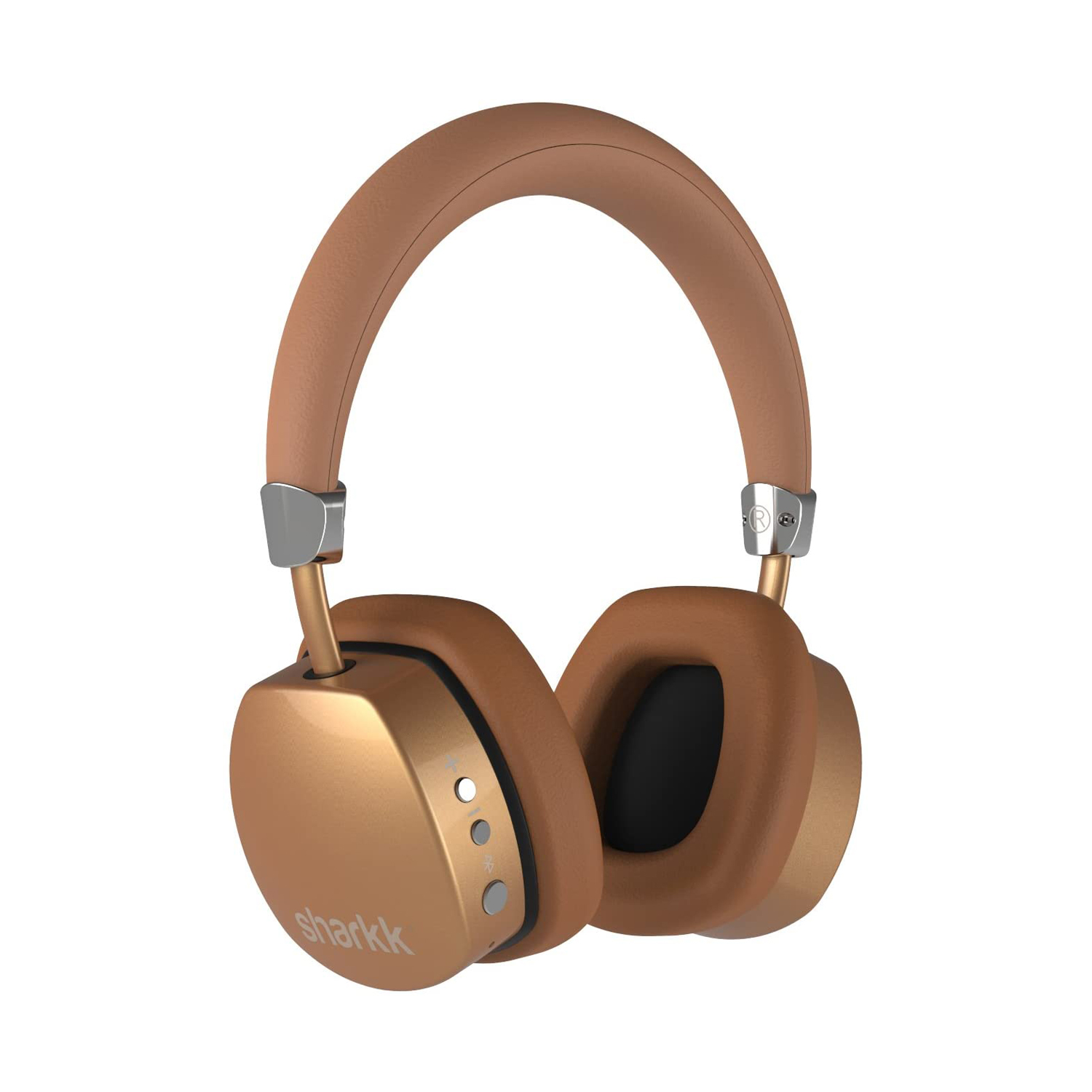 SHARKK WIRELESS BLUETOOTH CSR 4.0 HEADPHONES GOLD SK-81BG-GLD