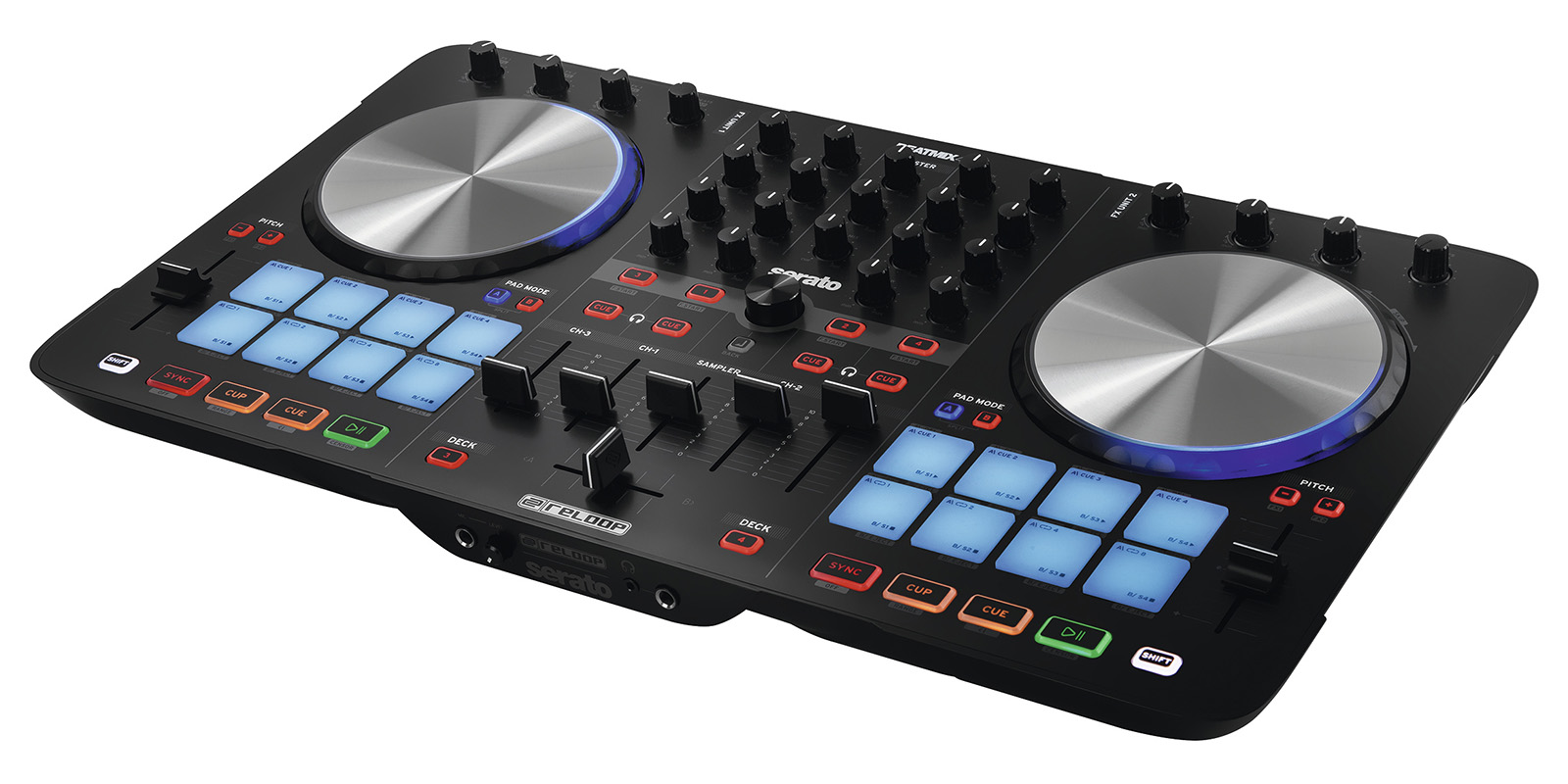 Controlador Dj 4 Canales Serato Reloop Beatmix 4 MK2-Negro