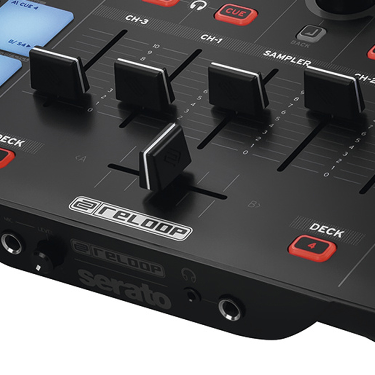 Controlador Dj 4 Canales Serato Reloop Beatmix 4 MK2-Negro