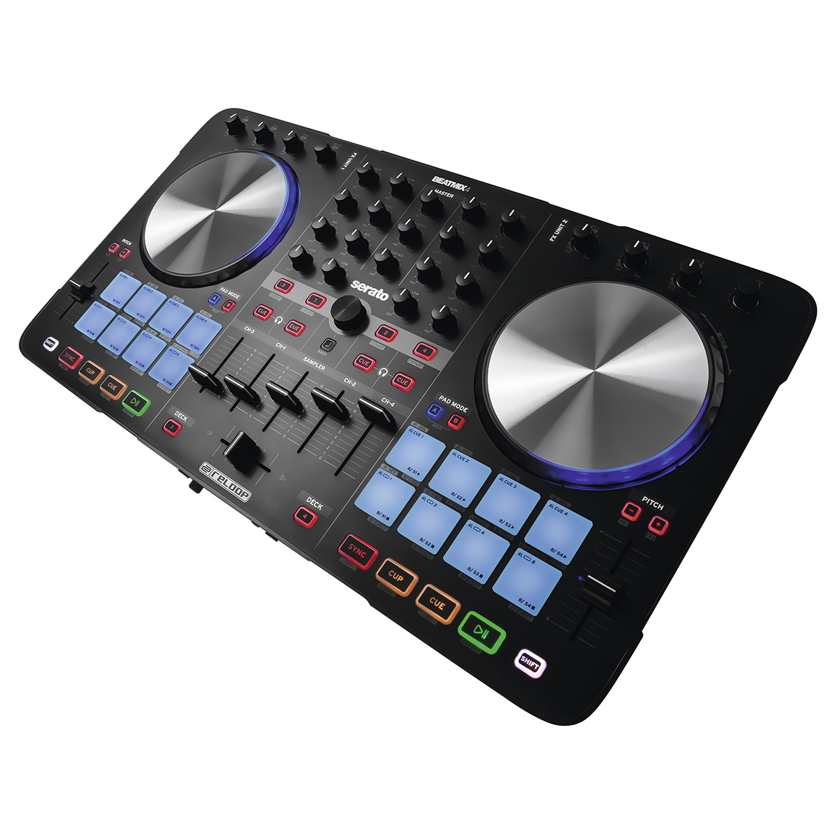Controlador Dj 4 Canales Serato Reloop Beatmix 4 MK2-Negro