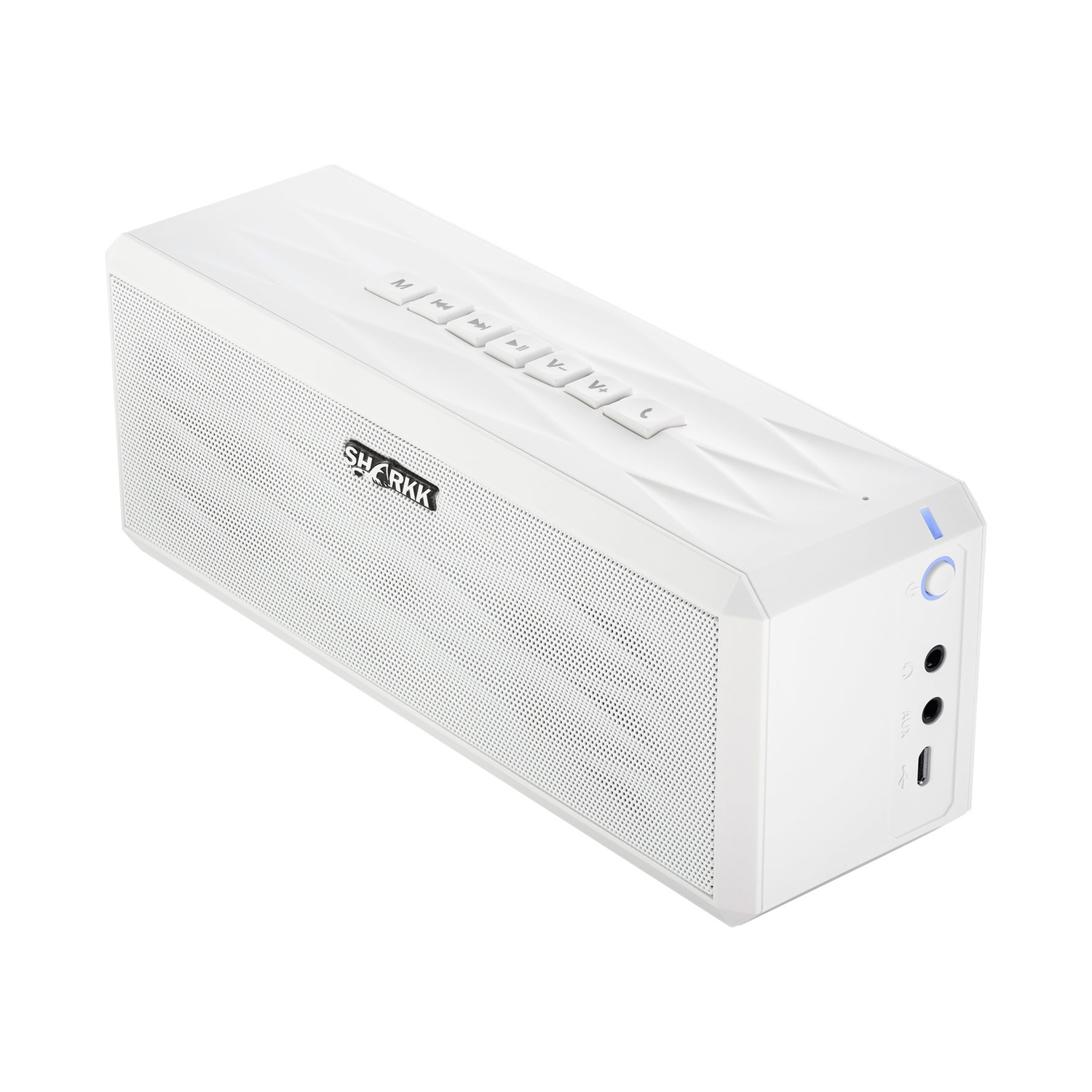 SHARKK PORTABLE BOOMBOX SPEAKER WHITE SK-869-WHT