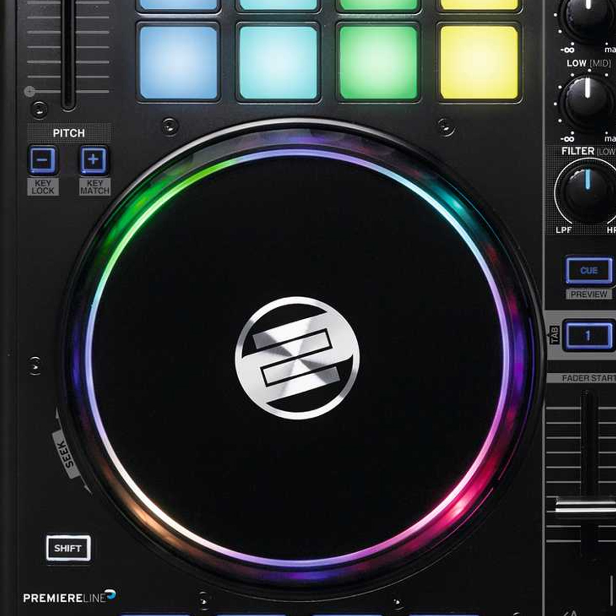 Controlador de DJ Profesional Reloop BEATPAD 2