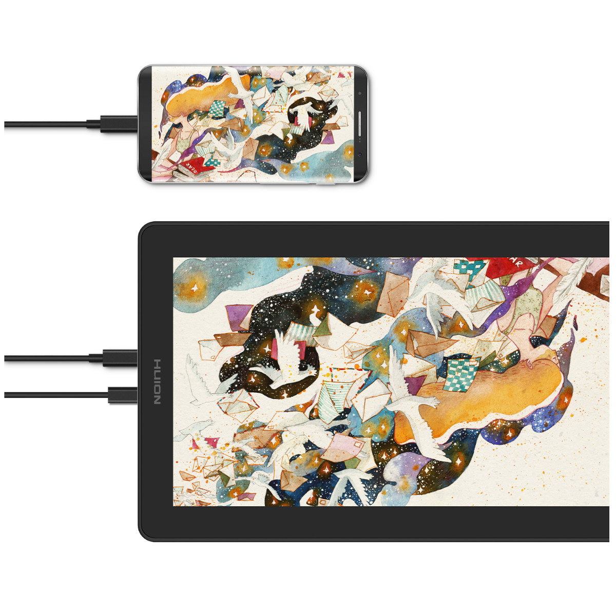 Tableta Gráfica Monitor Huion Kamvas 16 Digitalizadora Full HD