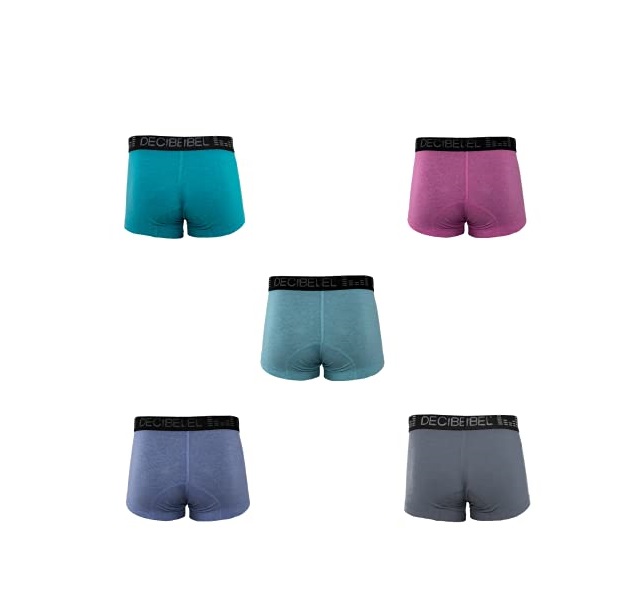 Decibel, Boxer, Ropa Interior para Hombre, Pack de 6 Piezas (Color: 1 Celeste, 2 Morados, 1 Azul, 1 Gris, 1 Azul Marino.), Transpirable Suave y Ajustado, trusas, Trousers,  Sport, Fibra Inteligente, Secado rápido