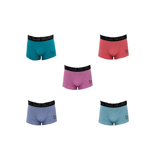 Decibel, Boxer, Ropa Interior para Hombre, Pack de 6 Piezas (Color: 2 Celestes, 1 Morado, 1 Azul, 1 Rojo, 1 Azul Marino.), Transpirable Suave y Ajustado, trusas, Trousers,  Sport, Fibra Inteligente, Secado rápido