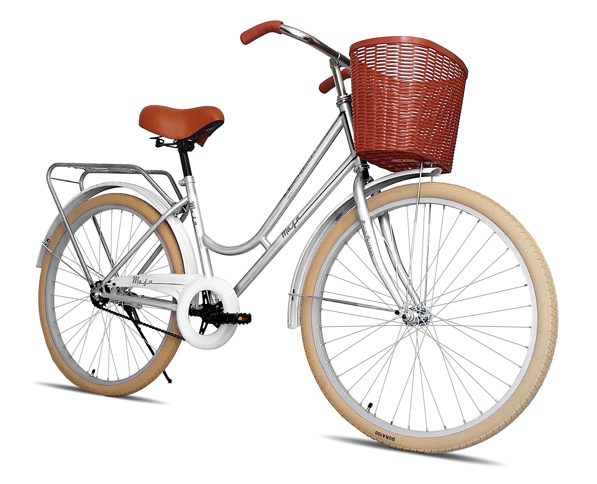 Bicicleta Black Panther Maja Vintage Rodada 26 Blanco