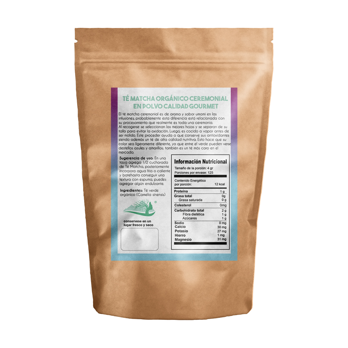 Té Matcha Ceremonial Gourmet Orgánico Superfood 150Gr