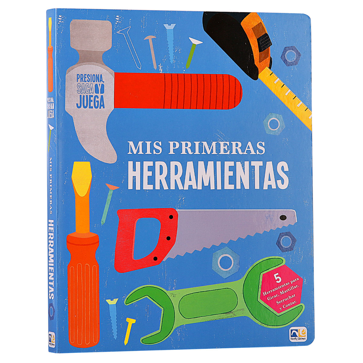 Novelty Ediciones, Libro didáctico, Mis Primeras Herramientas, Pasta Dura, Libros Infantiles, Didáctico, Ayuda y Refuerza Motricidad