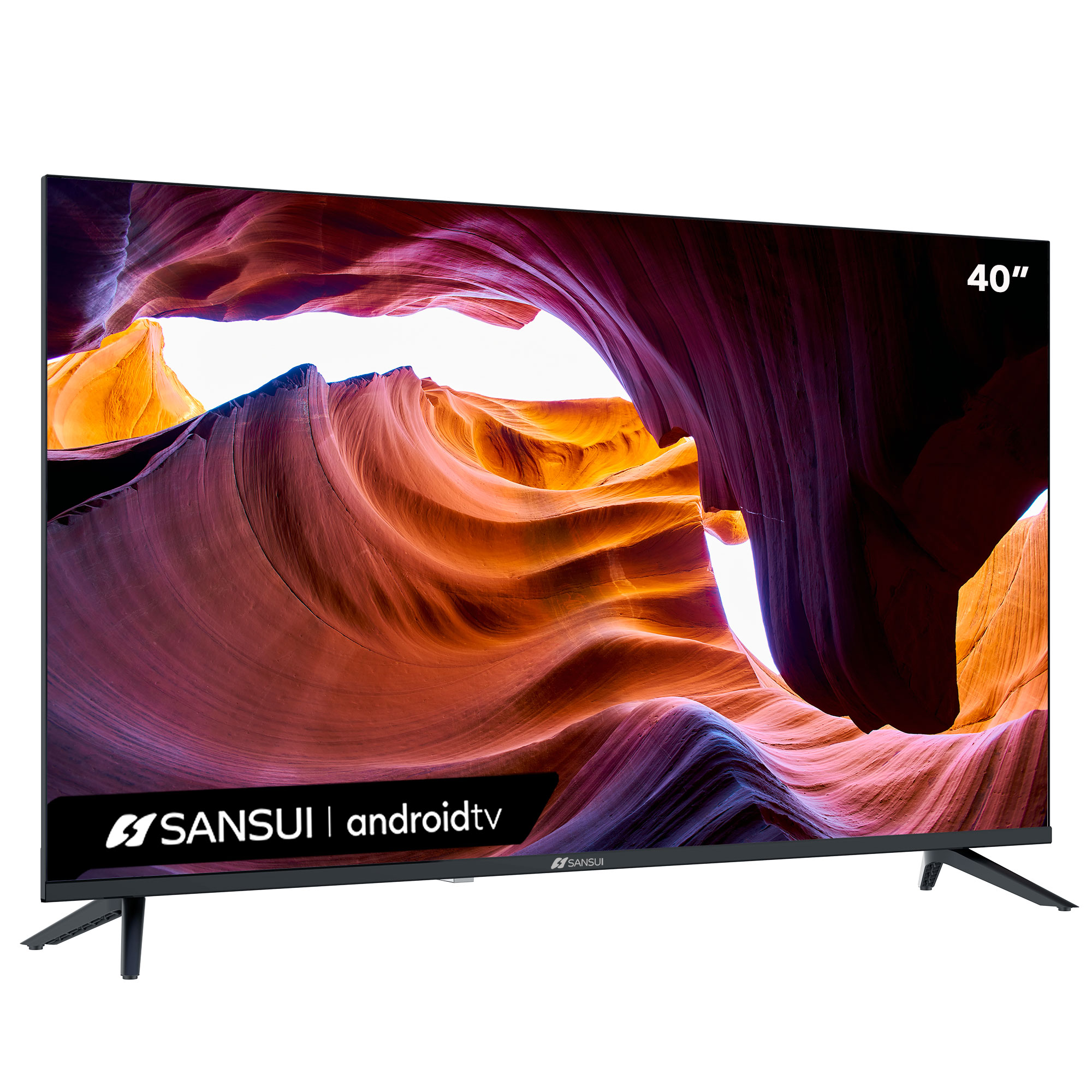 Pantalla SANSUI 40 Android TV Smart, Full HD, SMX40V1FA (Reacondicionado A, Empaque Dañado)