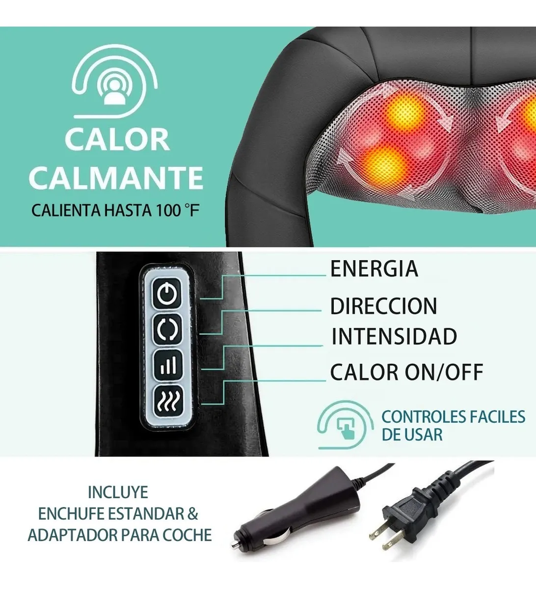 Masajeador Cuello Espalda Hombro Pies