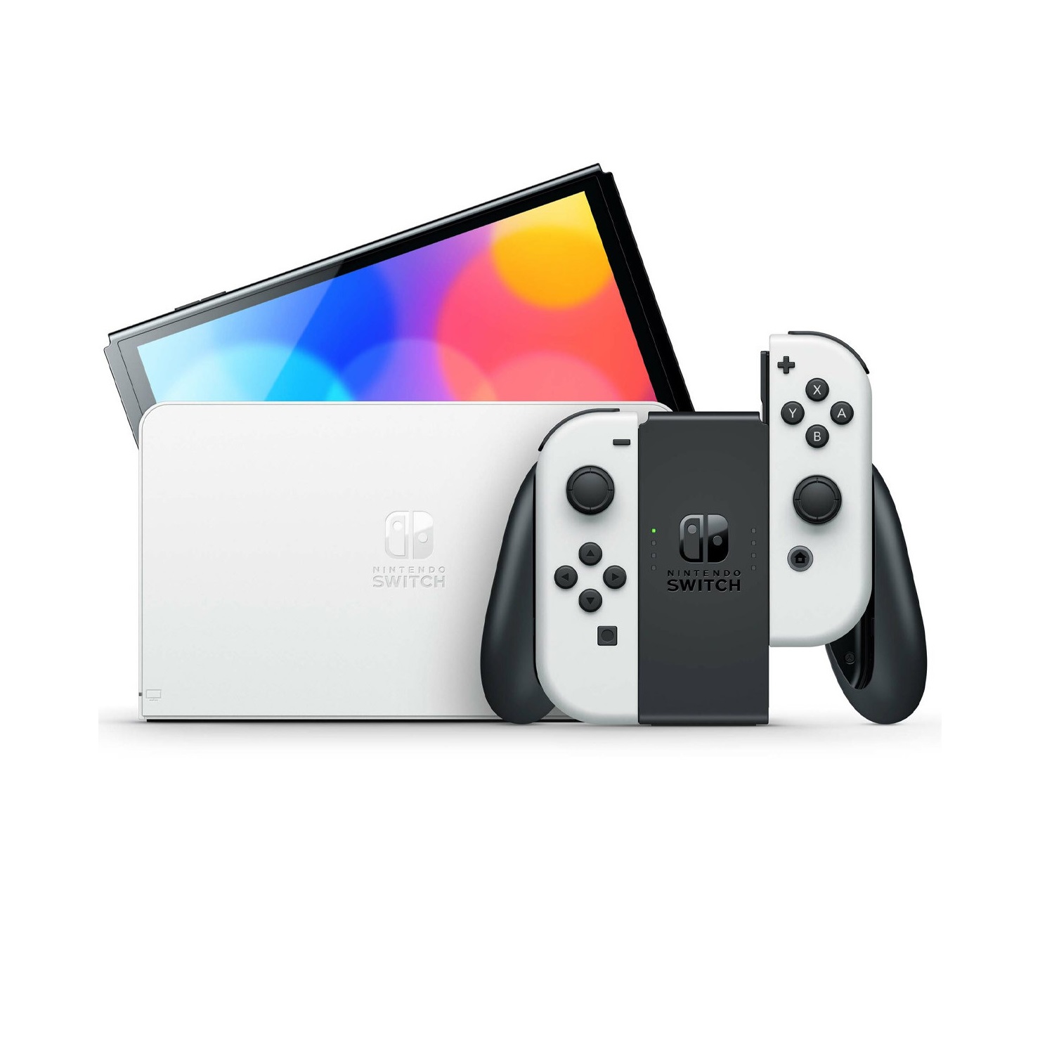 Nintendo Switch Oled 64gb Standard Color Blanco Y Negro Nuevo