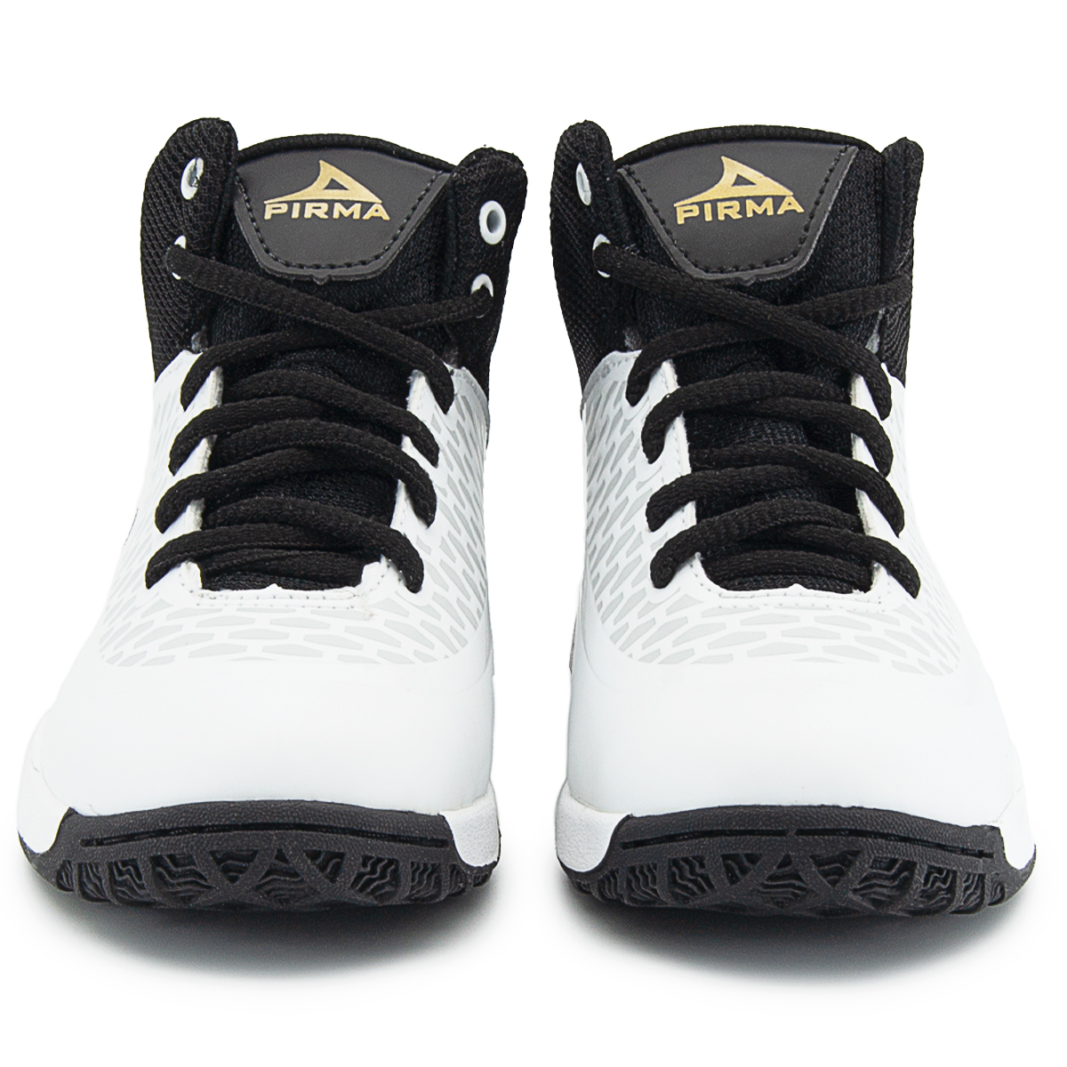 Tenis Pirma Basketball Mod. 2004 Blanco/negro (18-21.5)