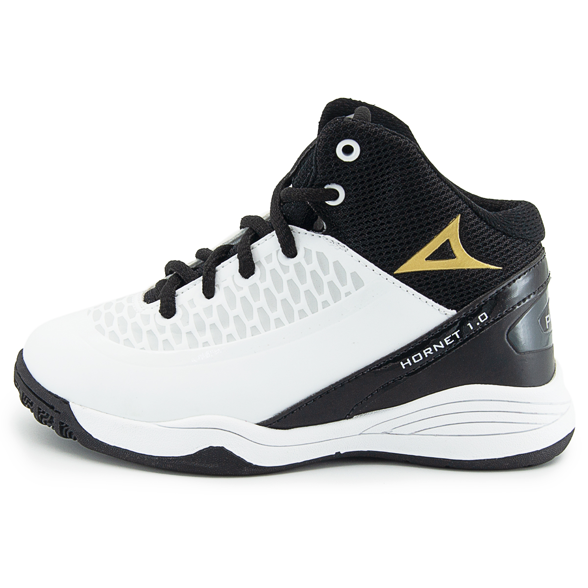 Tenis Pirma Basketball Mod. 2004 Blanco/negro (18-21.5)