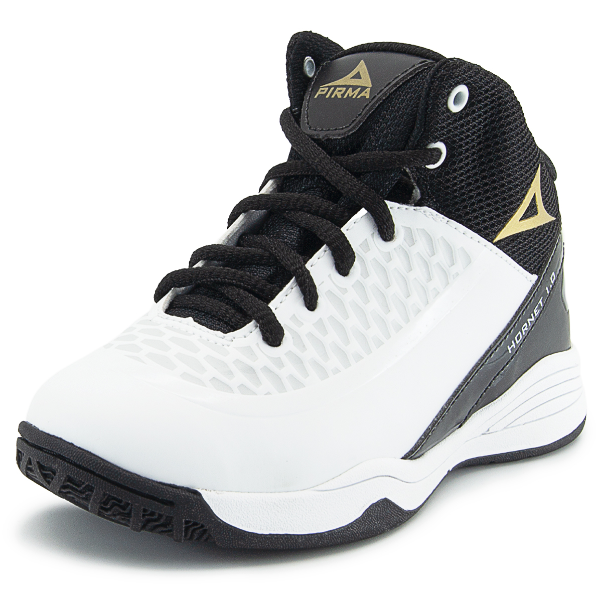 Tenis Pirma Basketball Mod. 2004 Blanco/negro (18-21.5)