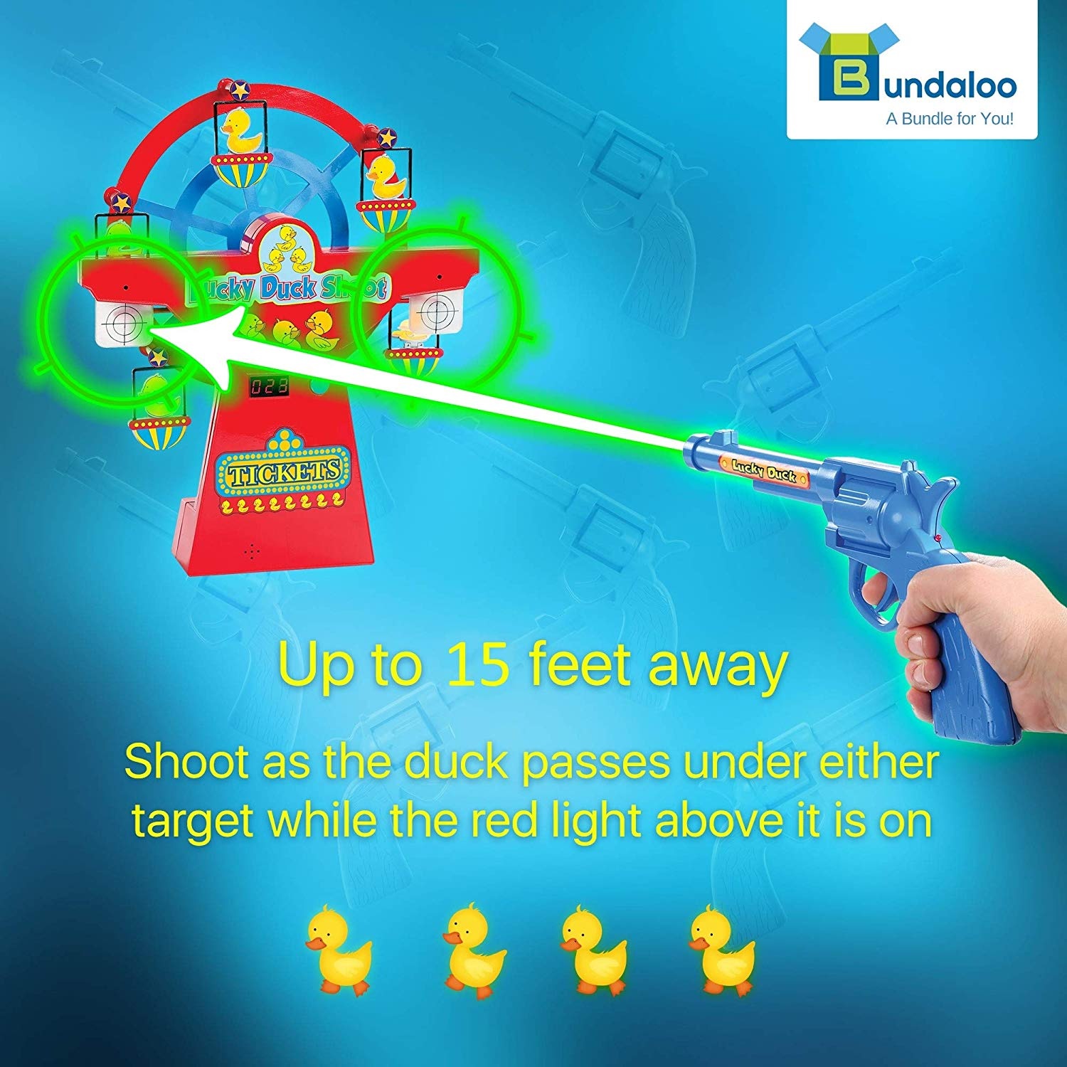 Juego de Tiro Al Blanco Patos Con Sonido y Marcador Automático