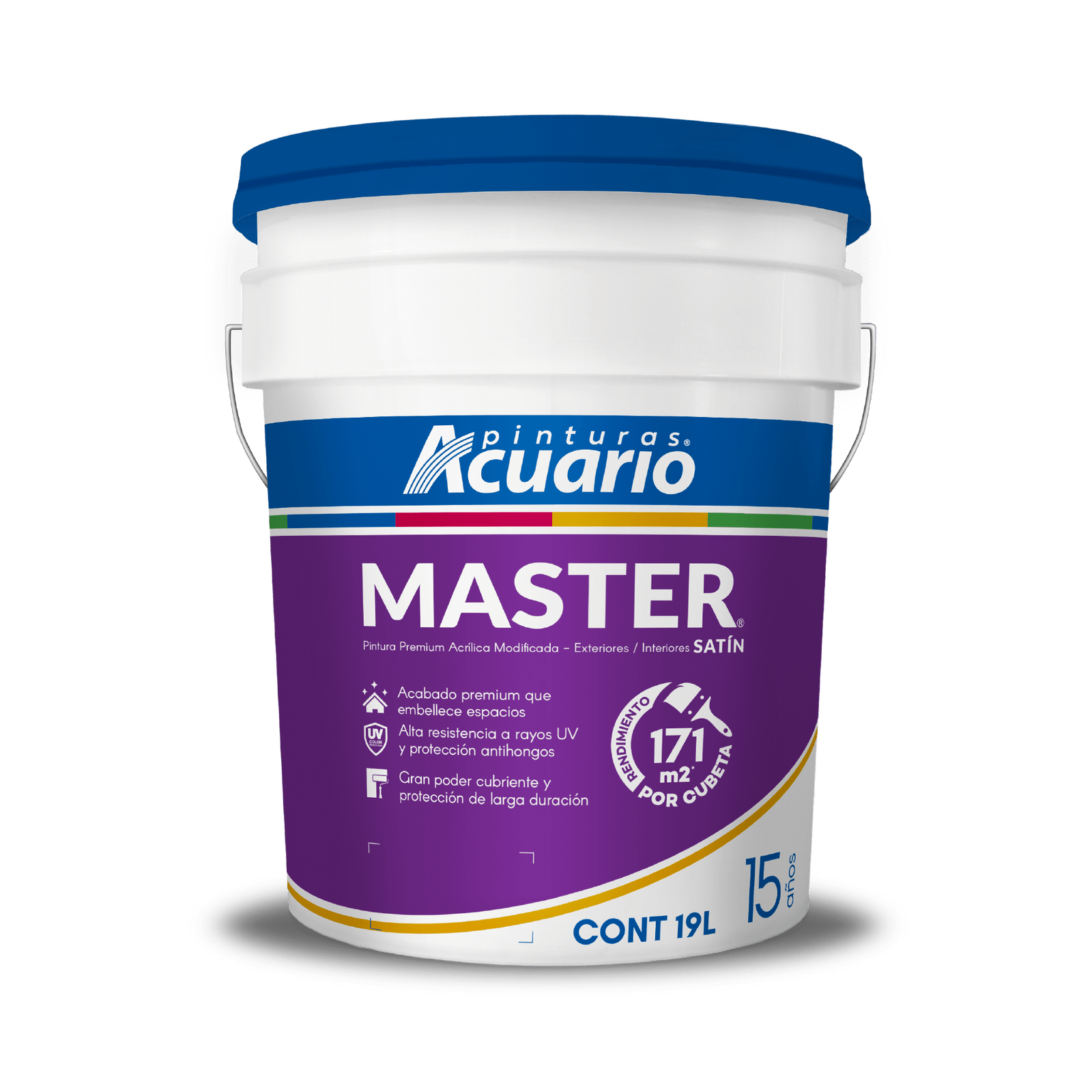 Pintura Blanca Cover Master Acuario 19 Lt VA10090.