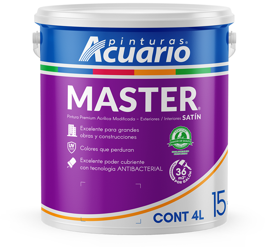 Pintura Acuario Cover Master 4lt Color Blanco VA10040.