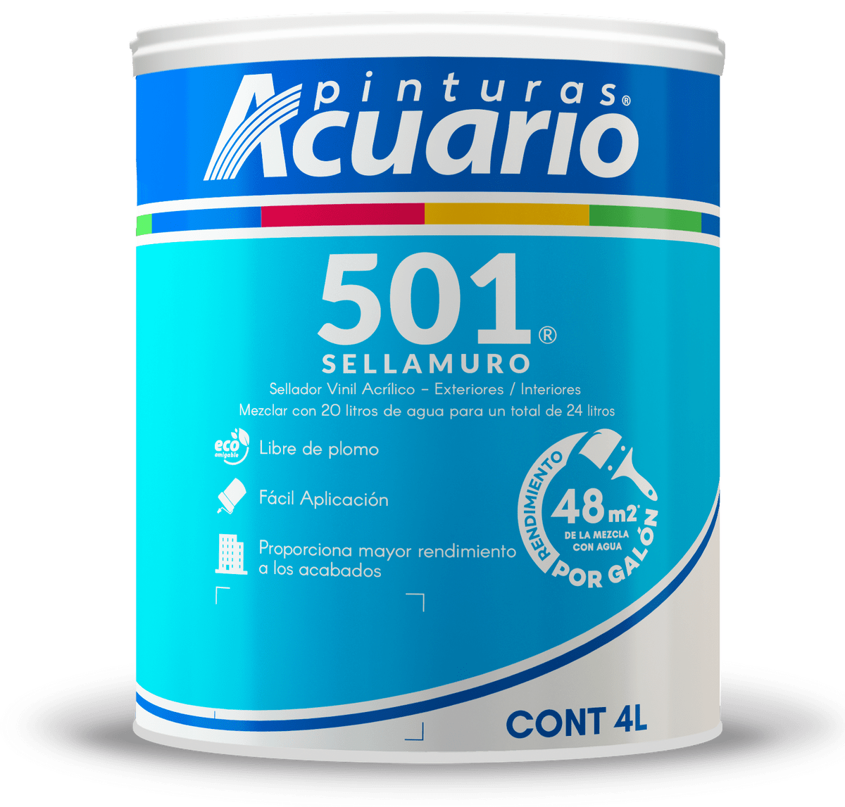 Sellador Vinílico 501 4 Lt Acuario SA90640