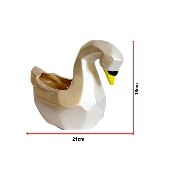 Maceta en forma de Cisne