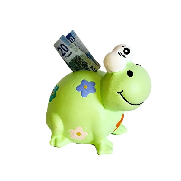 alcancia en forma de rana 