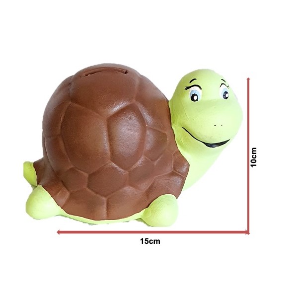 alcancia en forma de tortuga infantil