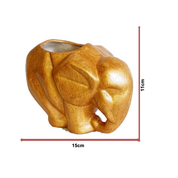 maceta en forma de elefante de la buena suerte