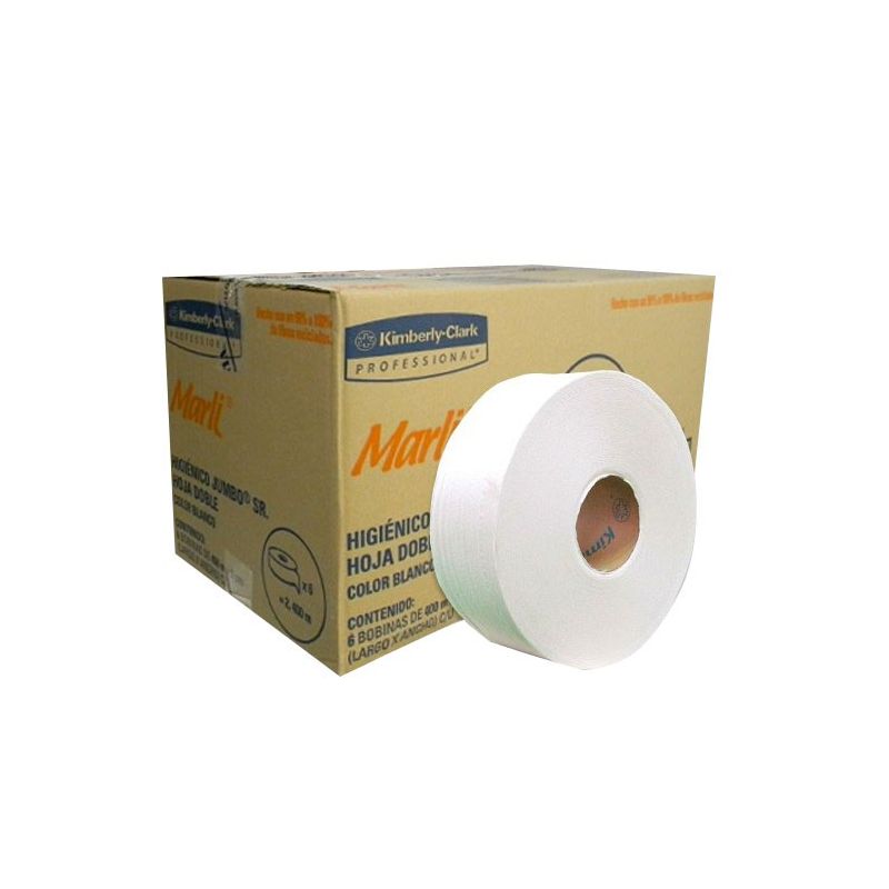 Papel higienico en bobina marli, caja con 6 rollos Kimberly clark