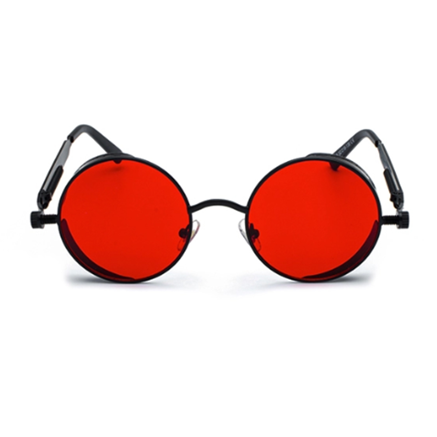 Lentes de sol redondos retro vintage gafas steampunk