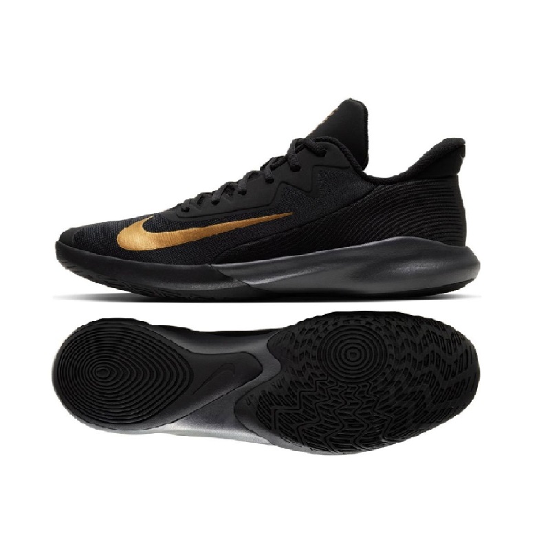 Tenis Nike Precision 4 Black Metallic Gold CK1069 002