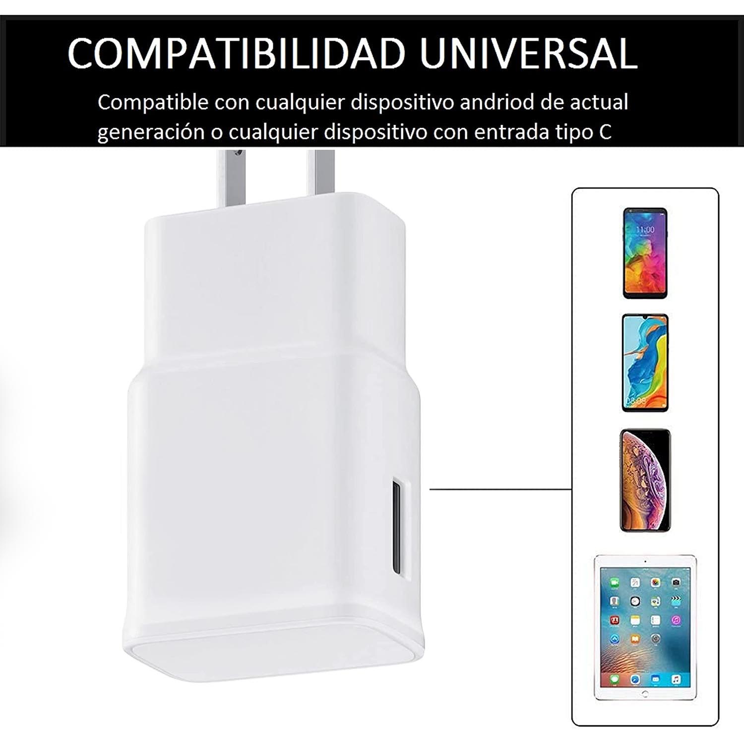 Cubo cargador 1 puerto USB portable excelente capacidad pack 10 Negro Chico