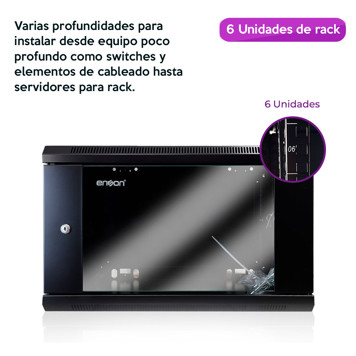 Gabinete Para Pared para equipo Telecomunicaciones Ens-rkgb6u Enson