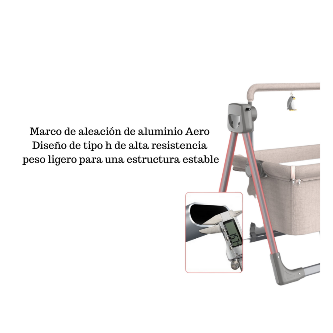 Cuna Eléctrica Para Bebé Con Bolsa Para Transportar Mima2