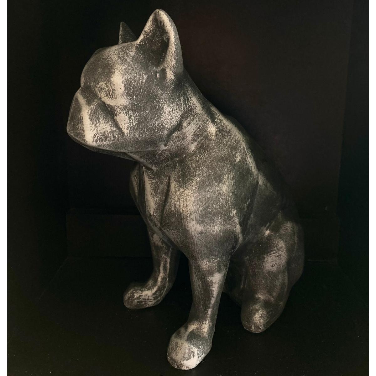 Figura Decorativa Perro  Minimalista Elegante Ceramica Decoracion Hogar