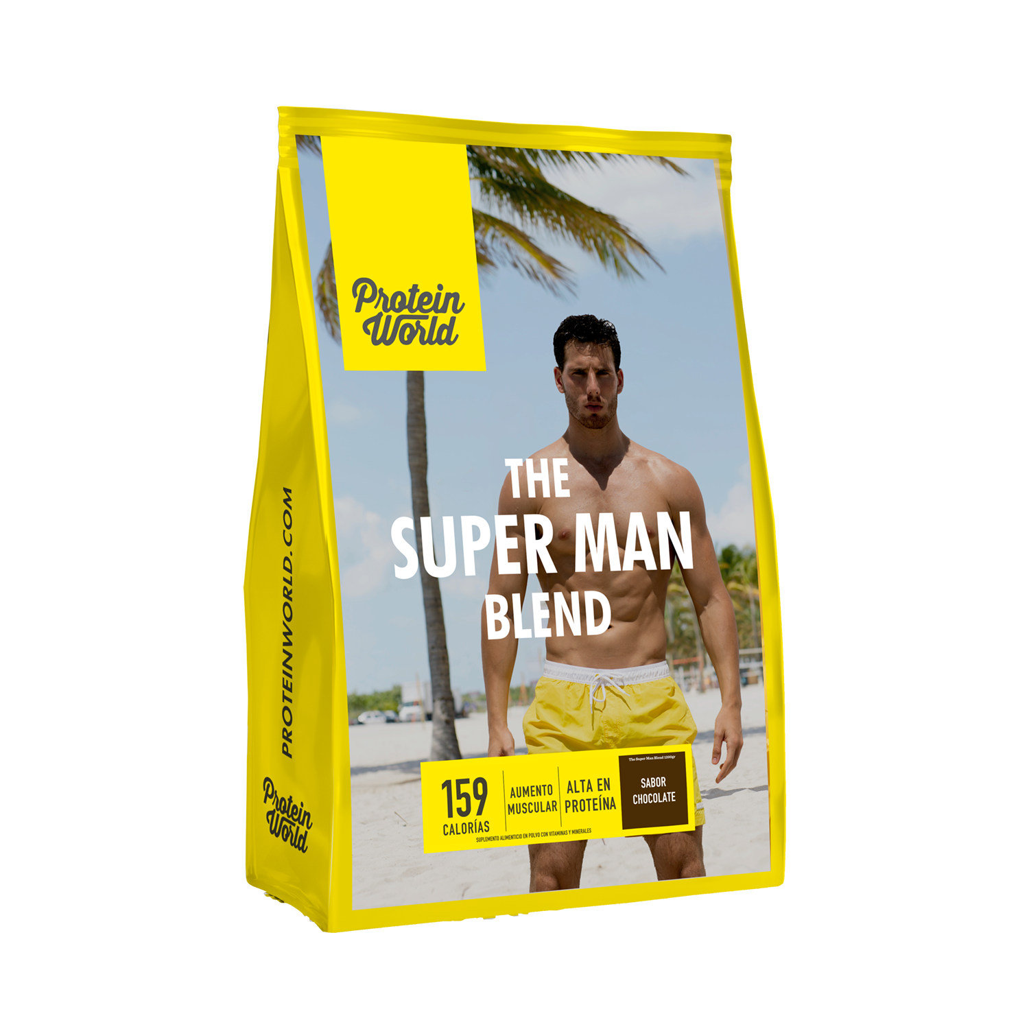 The Super Man Blend Chocolate 1200 gr Proteína de suero de Leche con Vitaminas, minerales y Aminoácidos