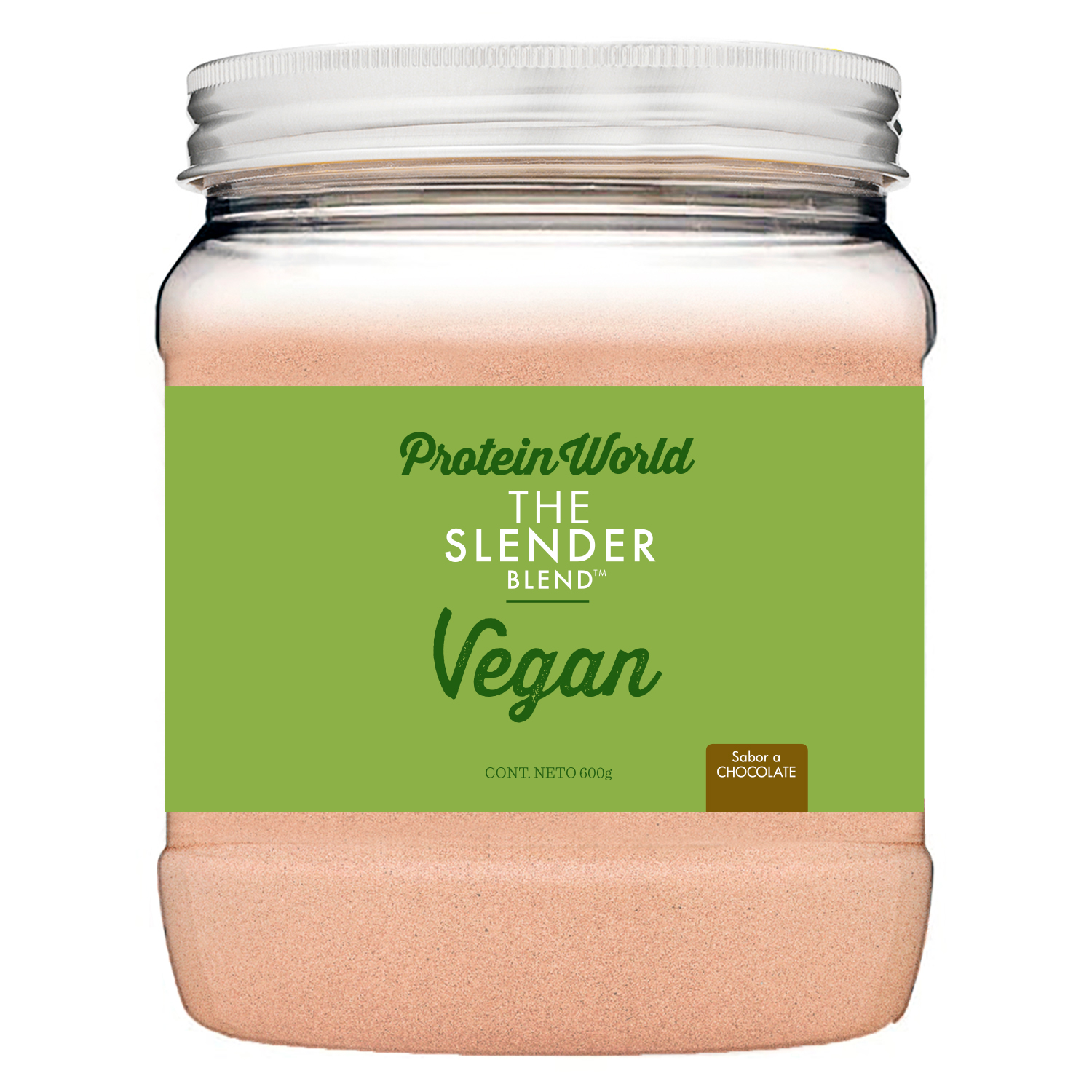 The Slender Blend Vegan Chocolate 600 gr Proteína Control de peso Vegana a Base de Chícharo