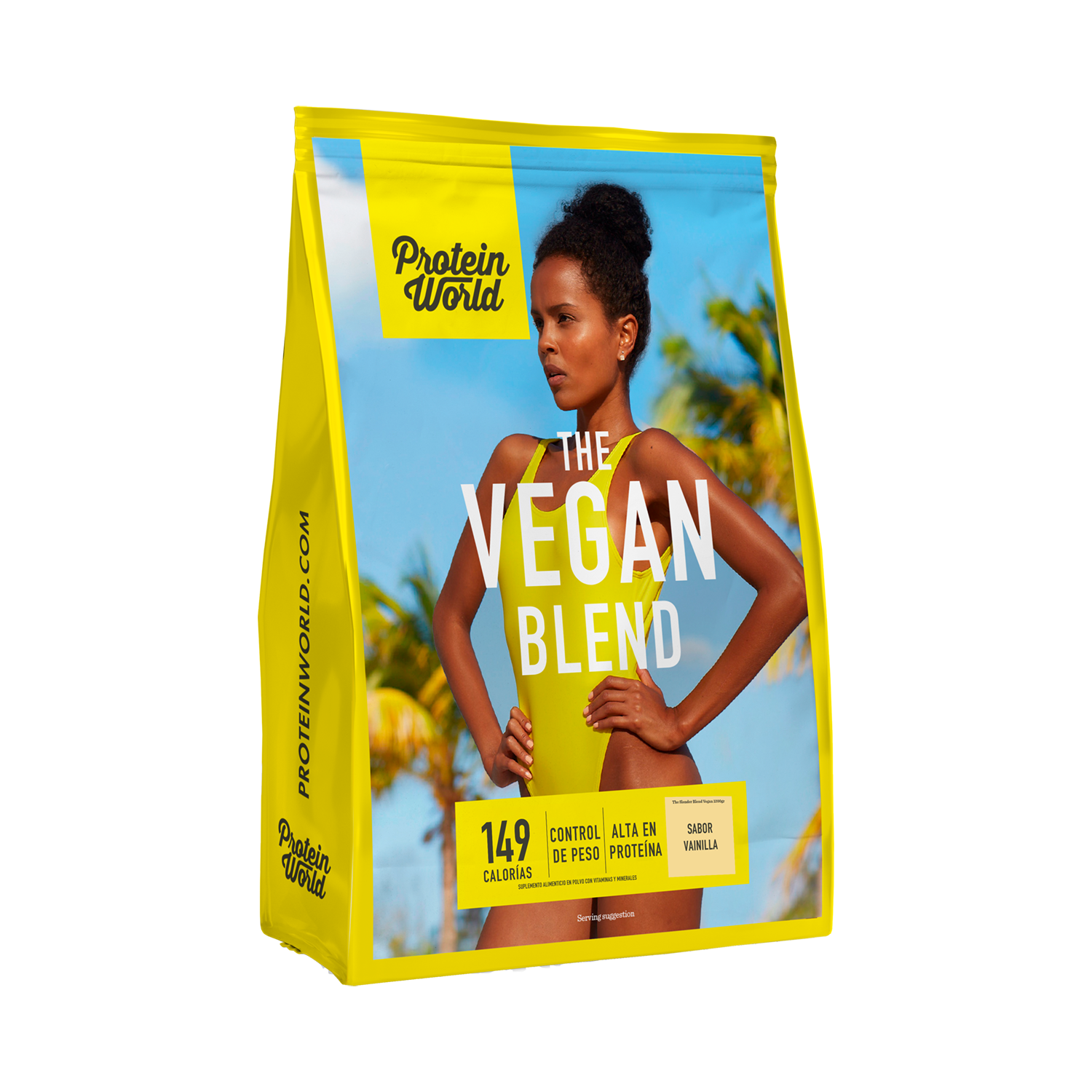 The Slender Blend Vegan Vainilla 1200 gr Proteína Control de peso Vegana a Base de Chícharo