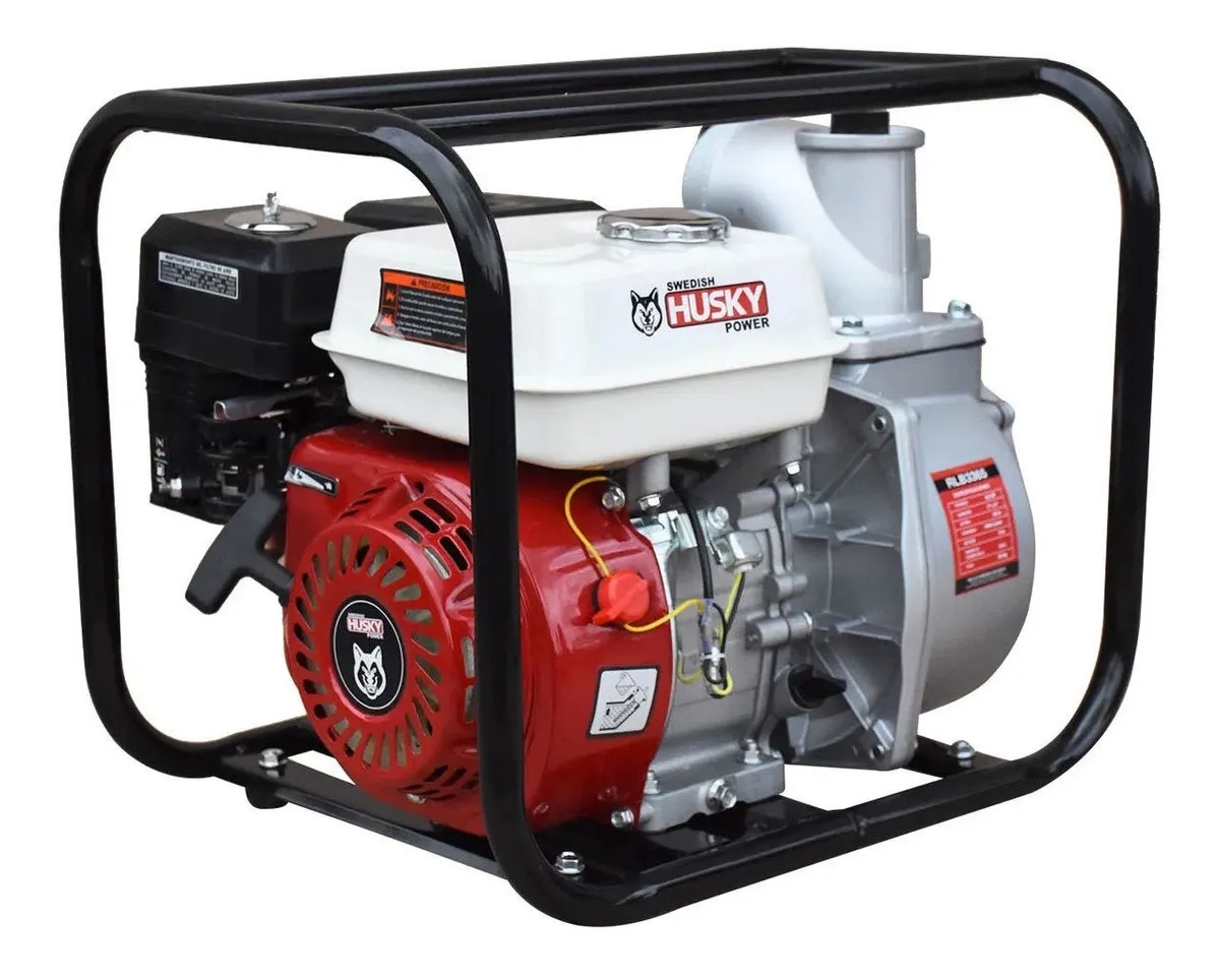 Bomba Motobomba Husky Motor Gasolina 6.5 Hp 4 Tiempos 3 X 3 RLB3365