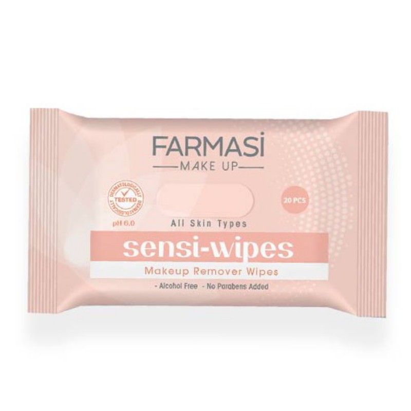 Toallitas Desmaquillantes Sensi Wipes by Farmasi Piel Suave y Brillante