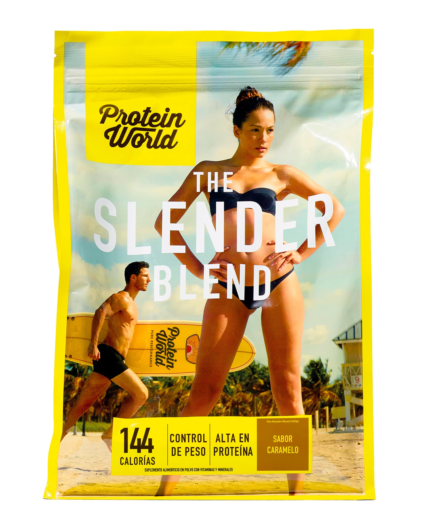 The Slender Blend Caramelo 1200 gr Proteína de Suero de Leche con Vitaminas y Minerales