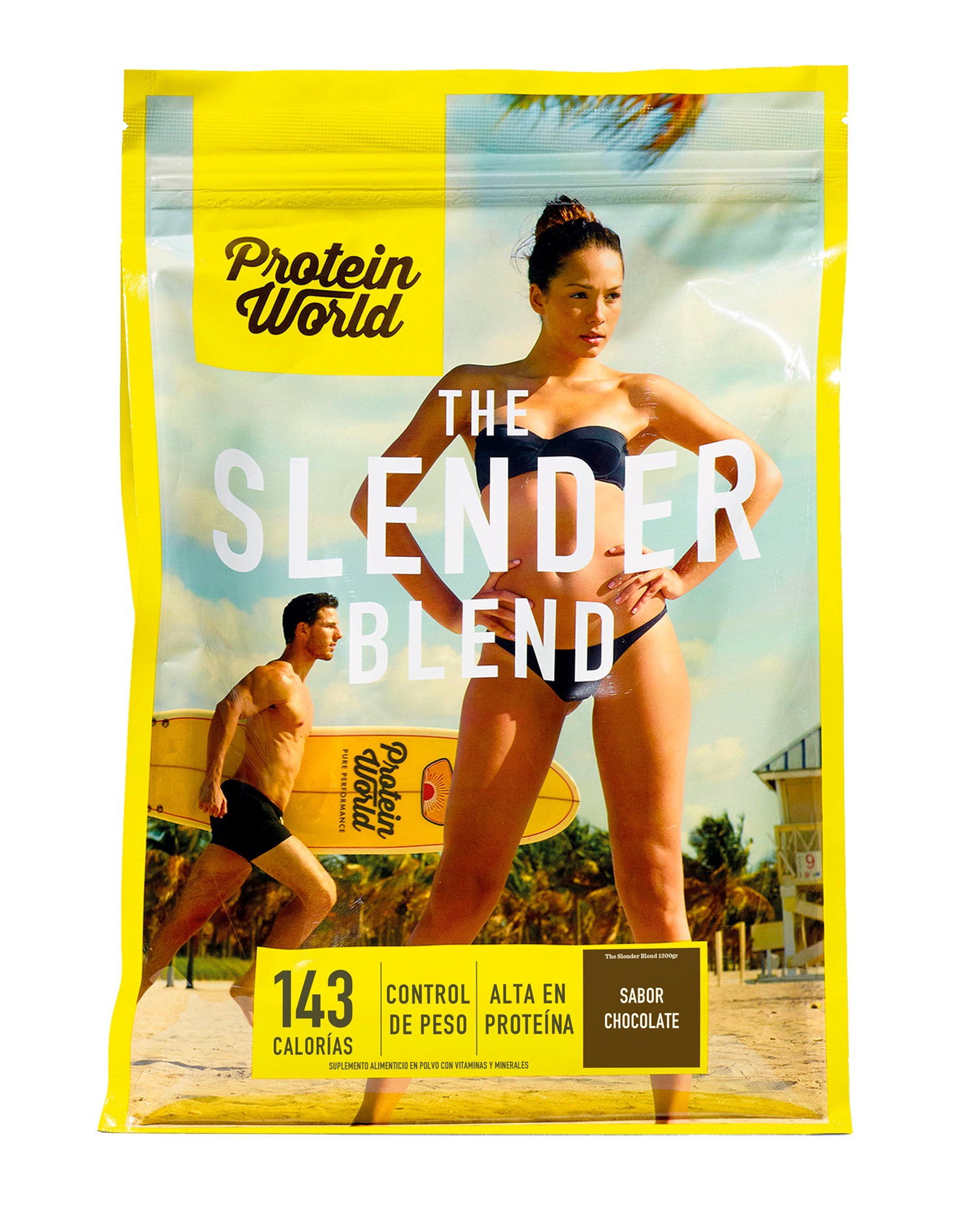 The Slender Blend Chocolate 1200 gr Proteína de Suero de Leche con Vitaminas y Minerales