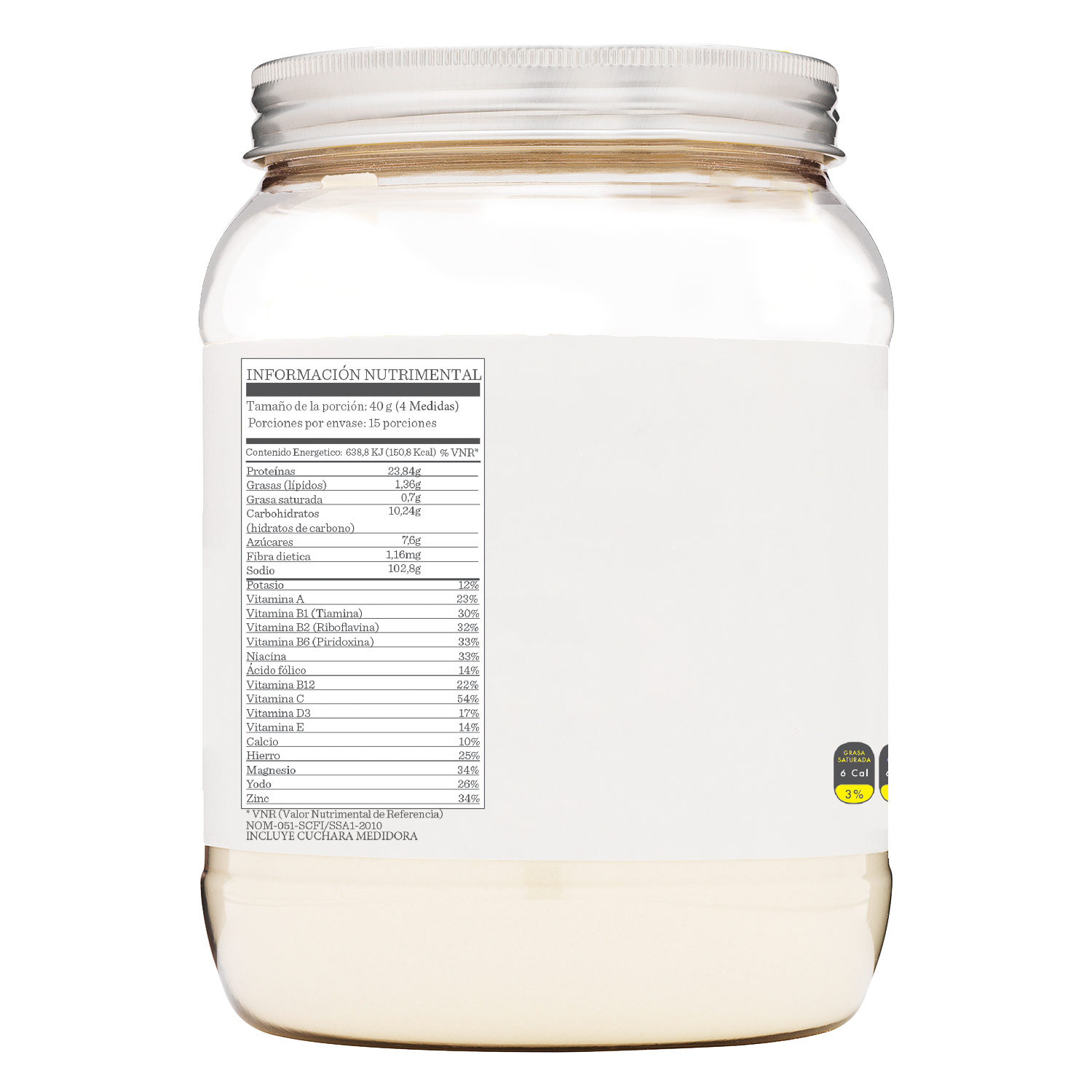 The Slender Blend Vainilla 600 gr Proteína de Suero de Leche con Vitaminas y Minerales