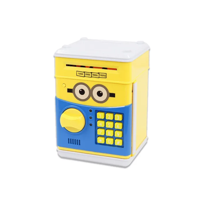 Alcancía Electrónica Caja Fuerte Billetes Y Monedas Minion