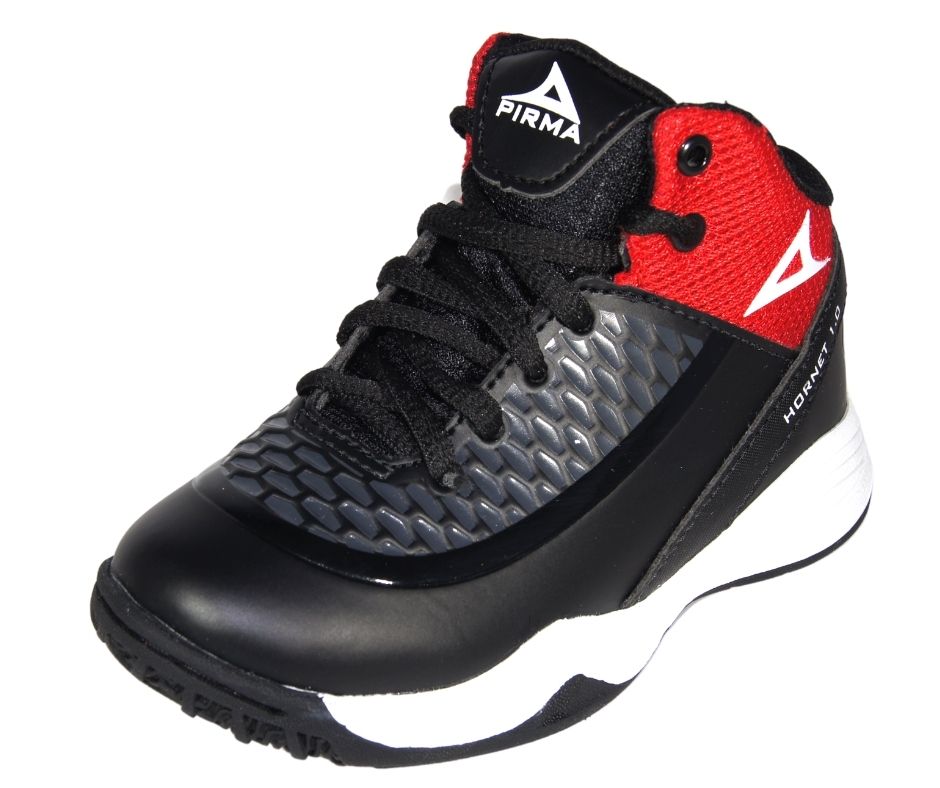 Tenis Pirma Basketball Mod. 2004 Negro/Rojo (18-21.5)