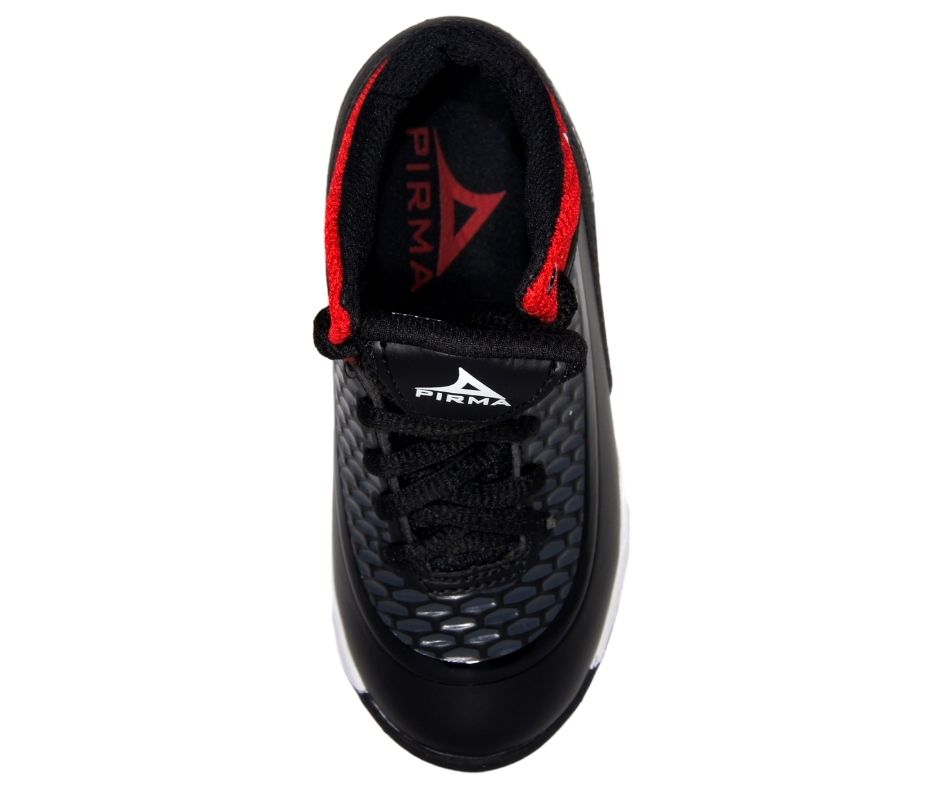Tenis Pirma Basketball Mod. 2004 Negro/Rojo (18-21.5)