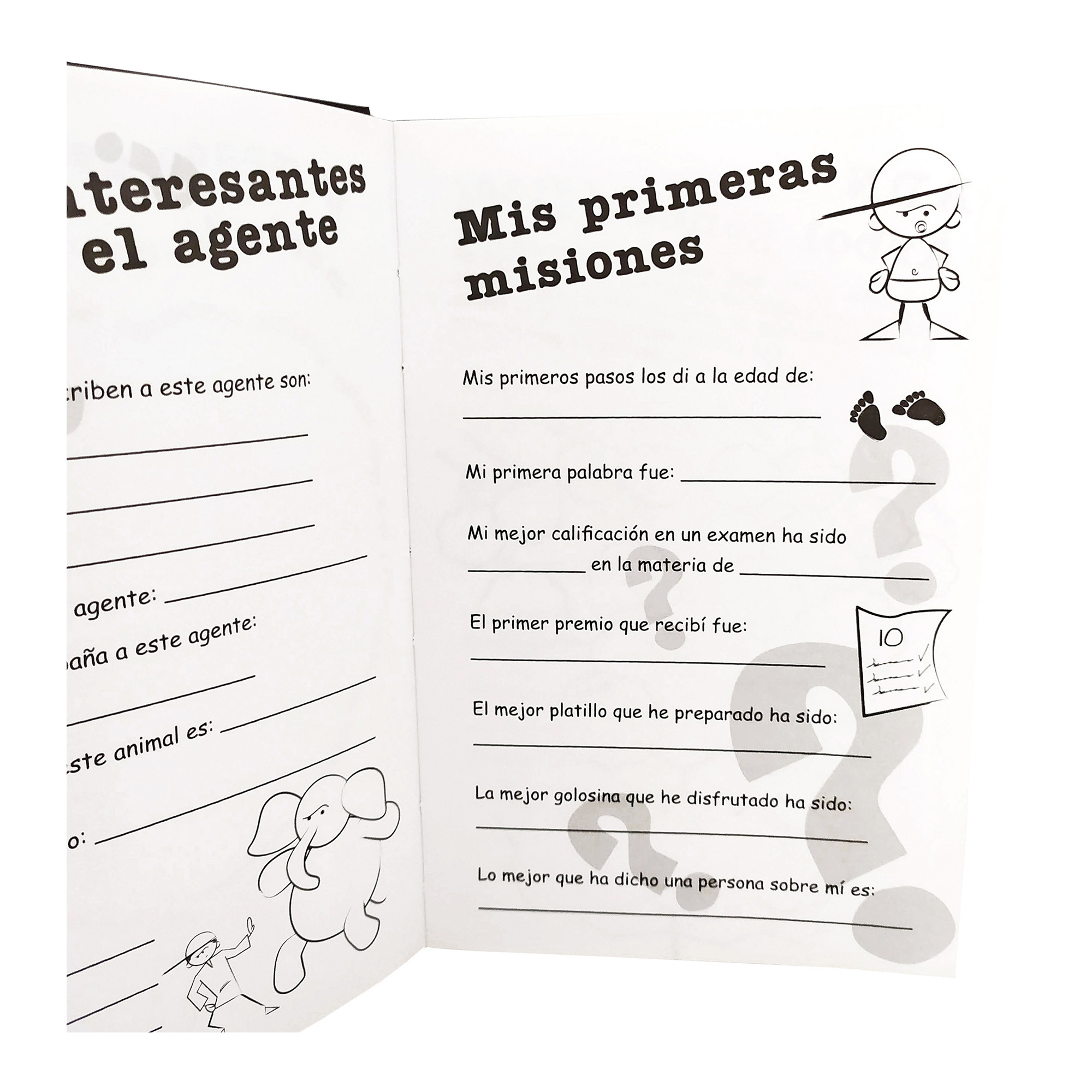2 Diarios Secretos, incluyen plumas con tinta invisible, Niño y Niña 
