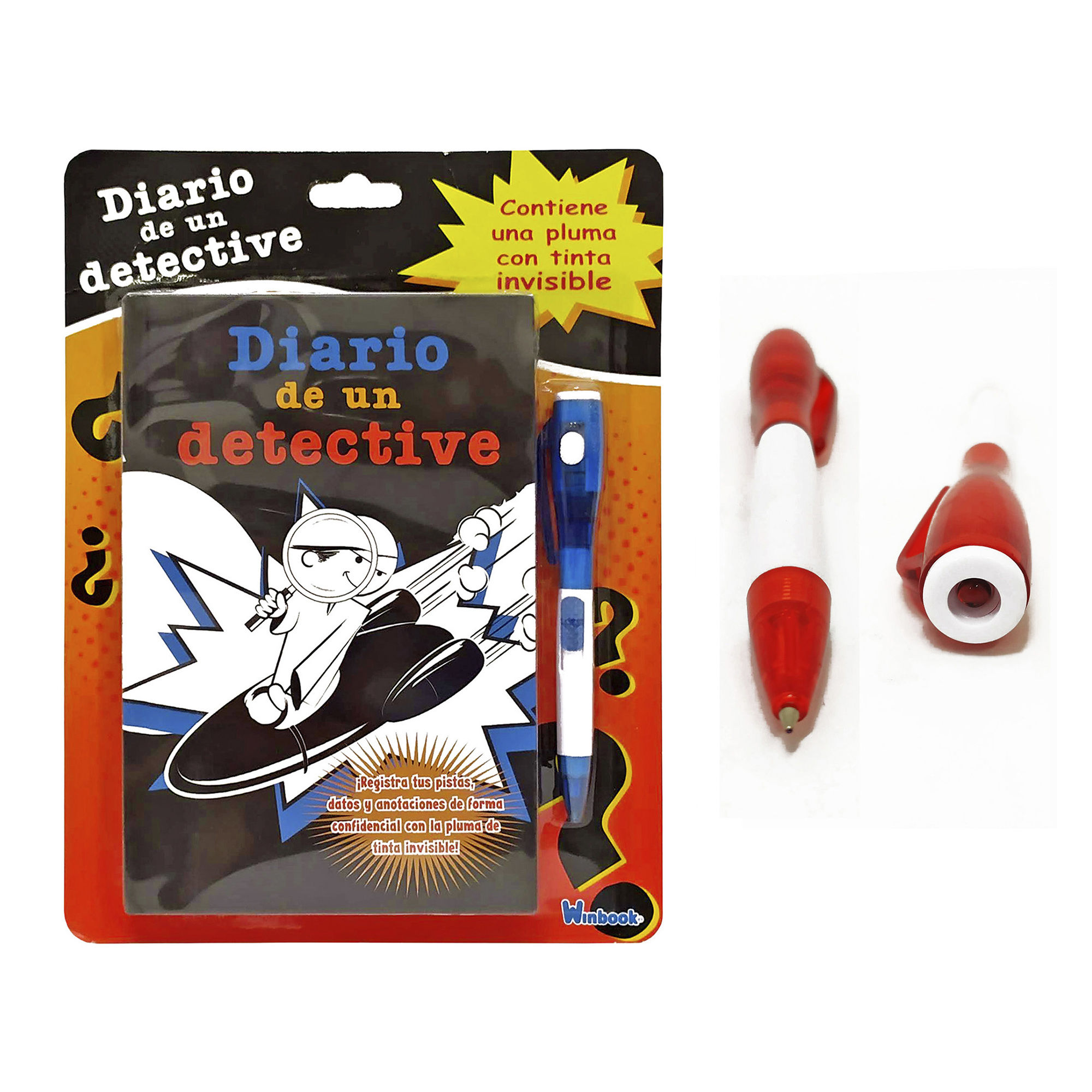 Diario Secreto incluye pluma con tinta invisible, pasta dura, Niño