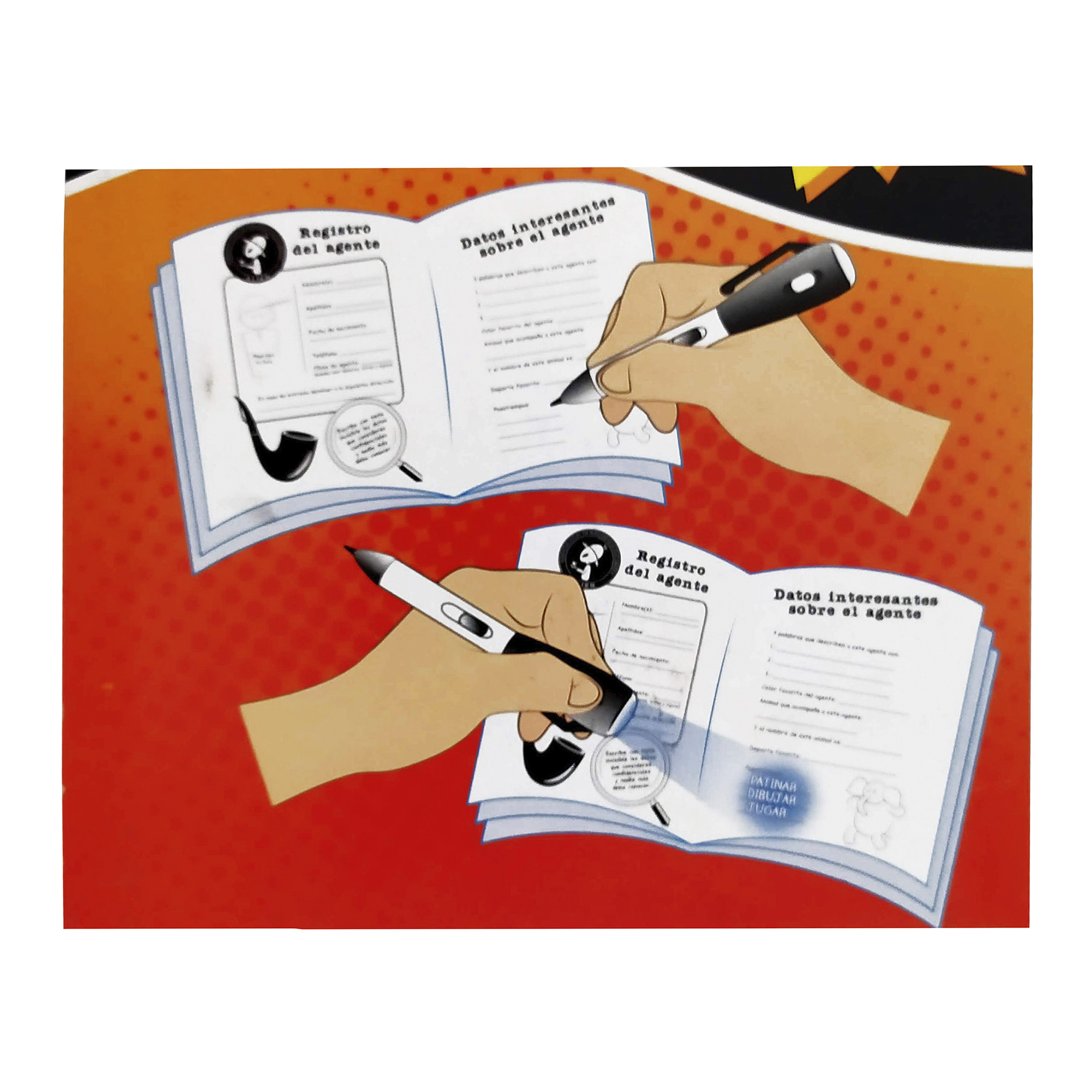 Diario Secreto incluye pluma con tinta invisible, pasta dura, Niño