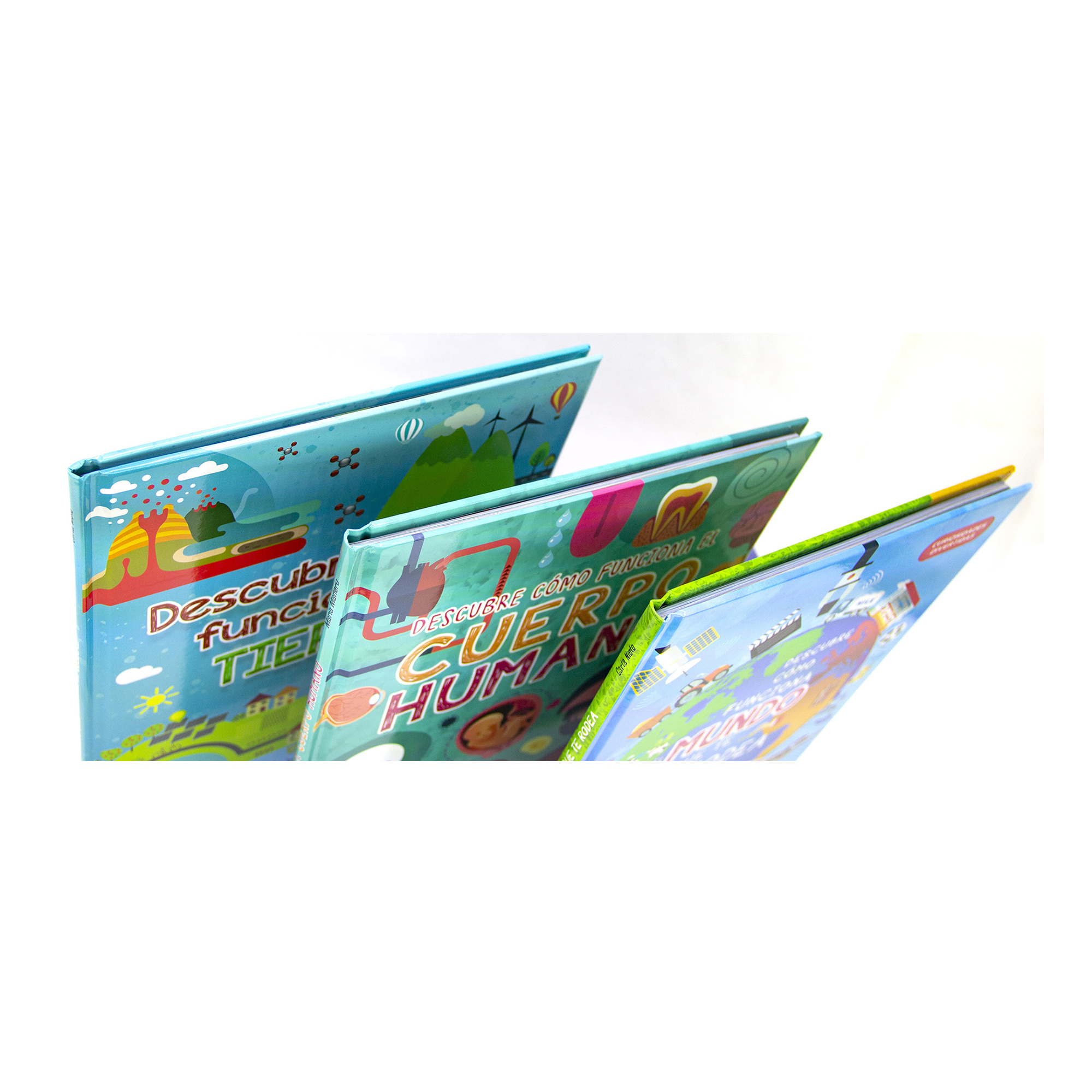 Colección 3 libros, El Cuerpo Humano, El Planeta Tierra y Cómo Funciona el Mundo, Infantiles