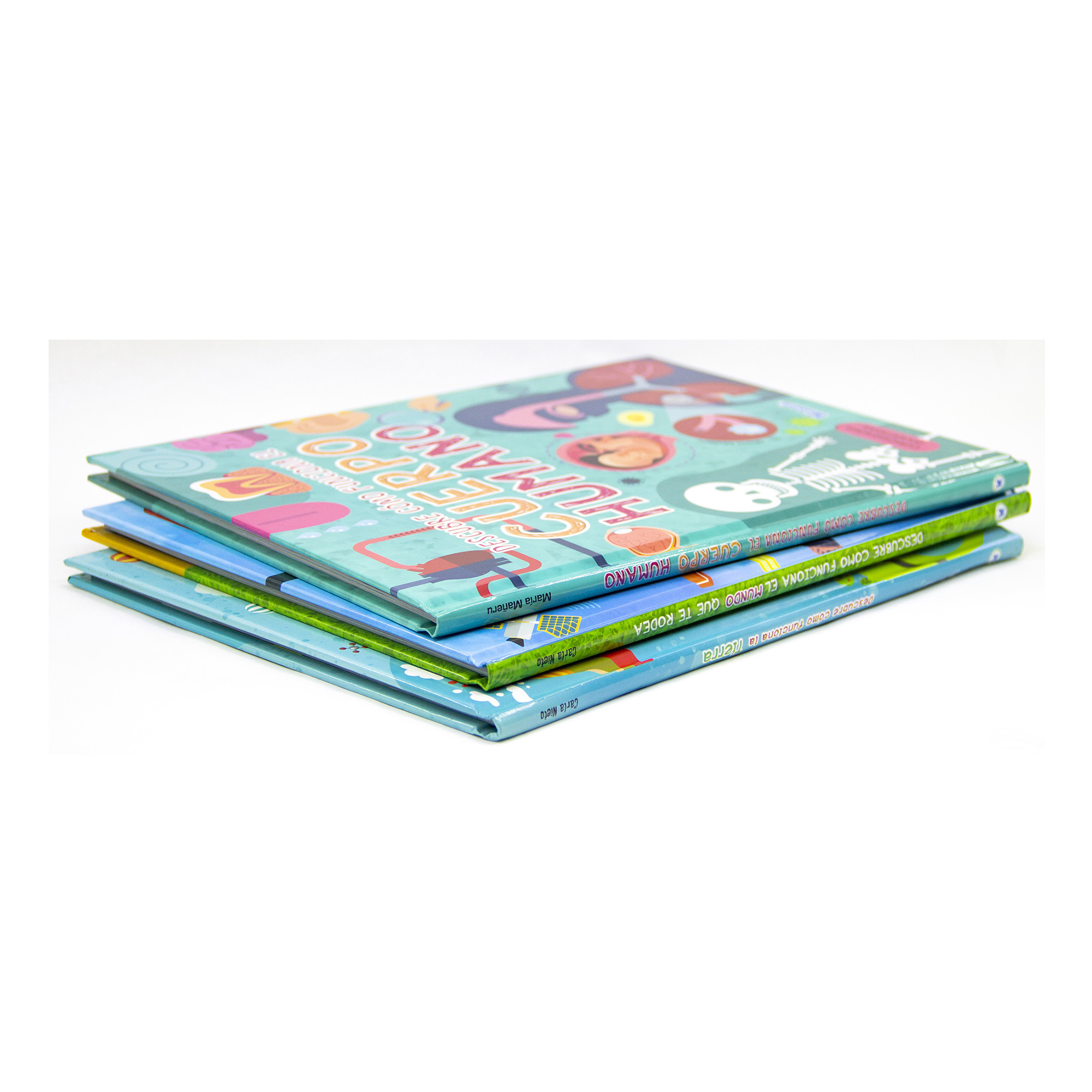 Colección 3 libros, El Cuerpo Humano, El Planeta Tierra y Cómo Funciona el Mundo, Infantiles